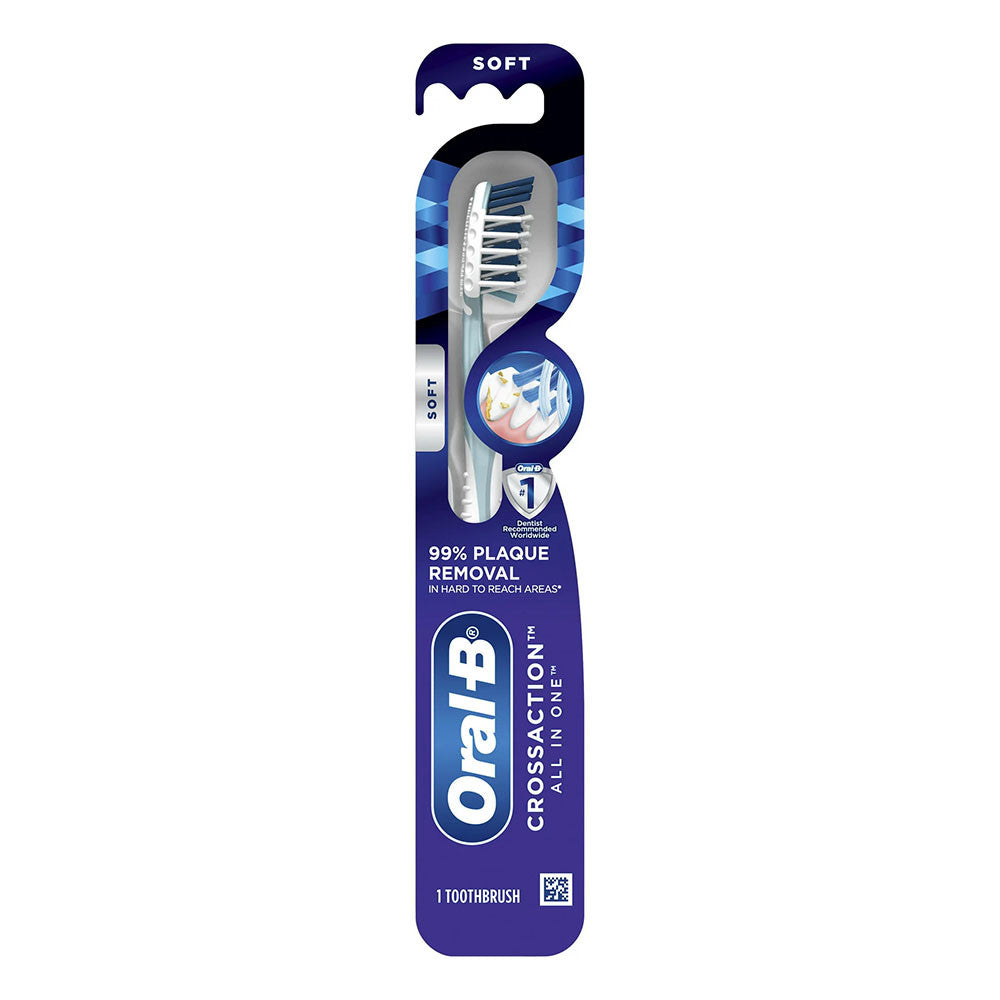 Oral-B CrossAction All In One Manual Toothbrush, Soft, 1 Ea